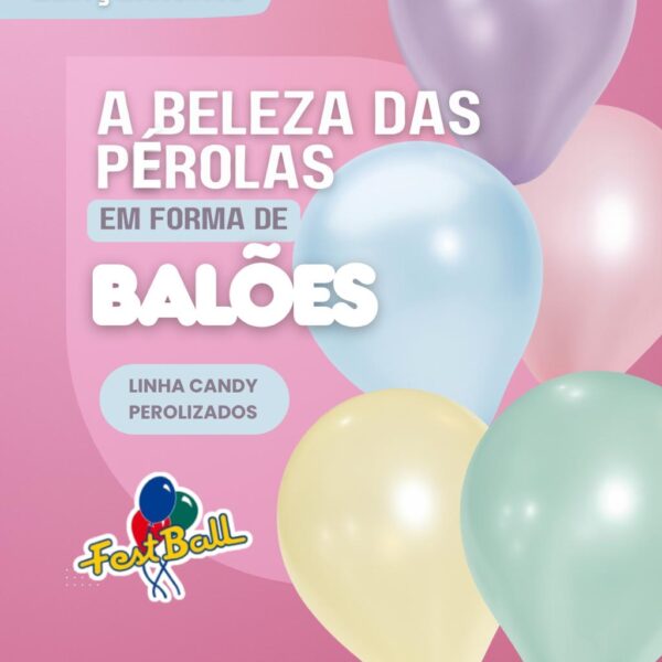 Balão Perolizado 5" Pacote 50 UND.